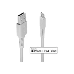 Cable Usb Vers Lightning Lindy Blanc 0,5 M