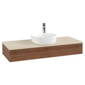 V&B; Meuble sous lavabo avec structure de façade, éclairage Antao 120x19x50cm, HL, WBP botti., w. w…
