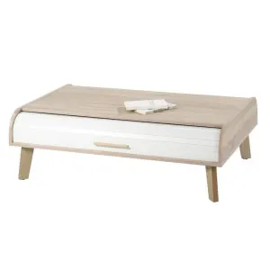 Table Basse Vintage Chêne/blanc