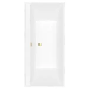 V&B; Baignoire rectangulaire Collaro Duo 190x90 cm, version EB Or, blanc pierre ; Villeroy & Boch (…