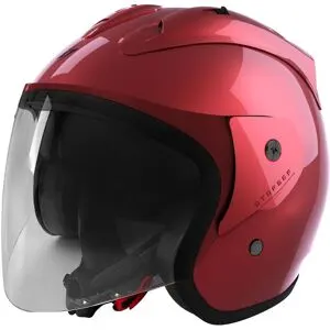 Casque jet Stormer SUN EVO 2.0 SOLID rouge metal