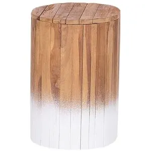 Table D'appoint Movas Teck Marron/blanc