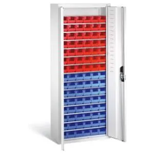 Armoire À 90 Bacs À Bec 14 Tablettes