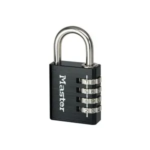 Master Lock 40mm Black Combination Padlock 7640EURDBLK