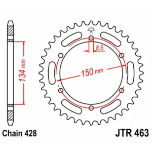 Couronne moto JT JTR463,48