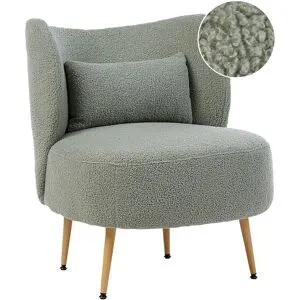 Fauteuil Otsby Ii Avec Coussin Bouclé Vert