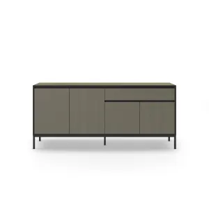 Vana - Buffet 4 Portes 180cm En Mélamine - Vert