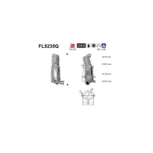 AS FL5235Q Filtre à particules
