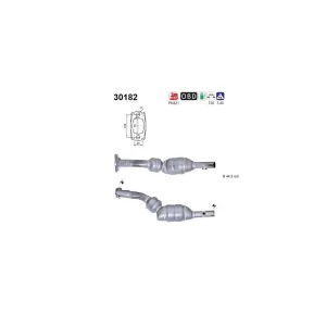 AS Catalyseur pour RENAULT: Modus, Clio (Ref: 30182)