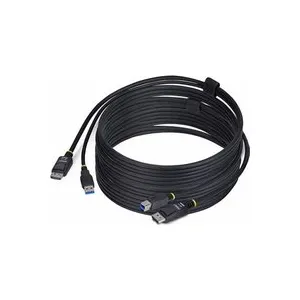 StarTech.com Câble KVM DisplayPort de 3m et USB 5Gbps, 4K 60Hz, Câble Combo DP 1.2 et USB pour Comm…