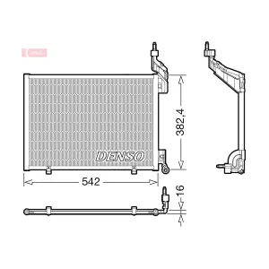 DENSO DCN10048 Condenseur, climatisation
