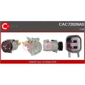 CASCO SRL Compresseur, climatisation pour FORD: Kuga (Ref: CAC72026AS)