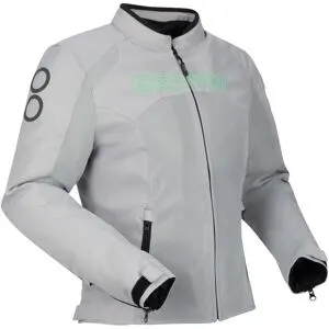Blouson Moto Bering LADY ZAO Gris/Vert