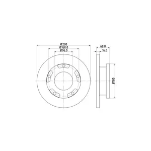 Disque De Frein Hella 8dd355113811 Ford