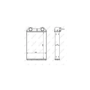 Système De Chauffage Nrf 54341 Chrysler;Mini