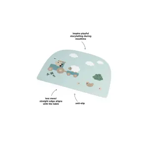 Set de table Tiny farm Bleu