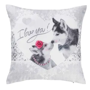 Housse De Coussin Husky Love