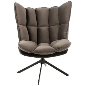 Fauteuil Design Avec Coussin Relax 92cm Gris