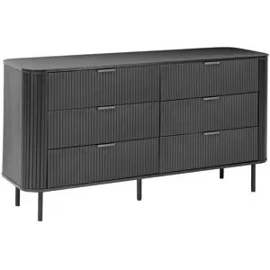 Commode À 6 Tiroirs Bradley Noir