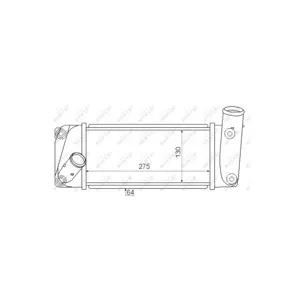 NRF B.V. Intercooler, échangeur pour TOYOTA: Auris, Corolla (Ref: 30347)