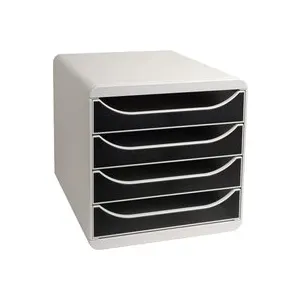 EXACOMPTA Module de classement Big Box 4 tiroirs Office - Noir