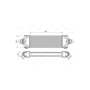 VALEO Intercooler, échangeur pour FORD: Transit/Tourneo (Ref: 818550)
