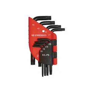 Facom Torx® key set, in sleeve, 6 piece 89JP6