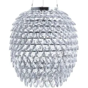 Lampe Suspension Sauer Argenté