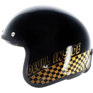 Casque jet Helstons DEVIL Noir