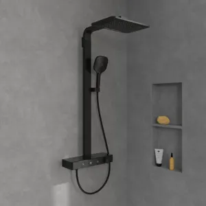 V&B; Système de douche Infinity Showers 413x108x561mm, angle, mural, noir mat ; Villeroy & Boch (TV…