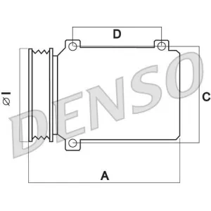 DENSO Compresseur, climatisation pour CITROËN: C4 Picasso (Ref: DCP07010)