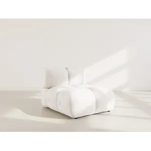 Grace - Module D'assise En Velours Texturé - Beige