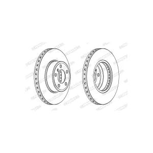 FERODO DDF1243C-1 Disque de frein