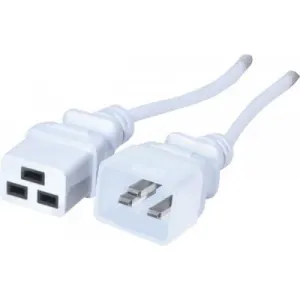 Rallonge Secteur C19 Et C20 - Blanc - 3m