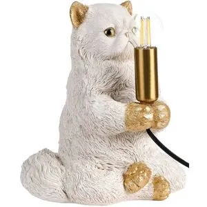 Lampe À Poser Chat Yoko Blanc